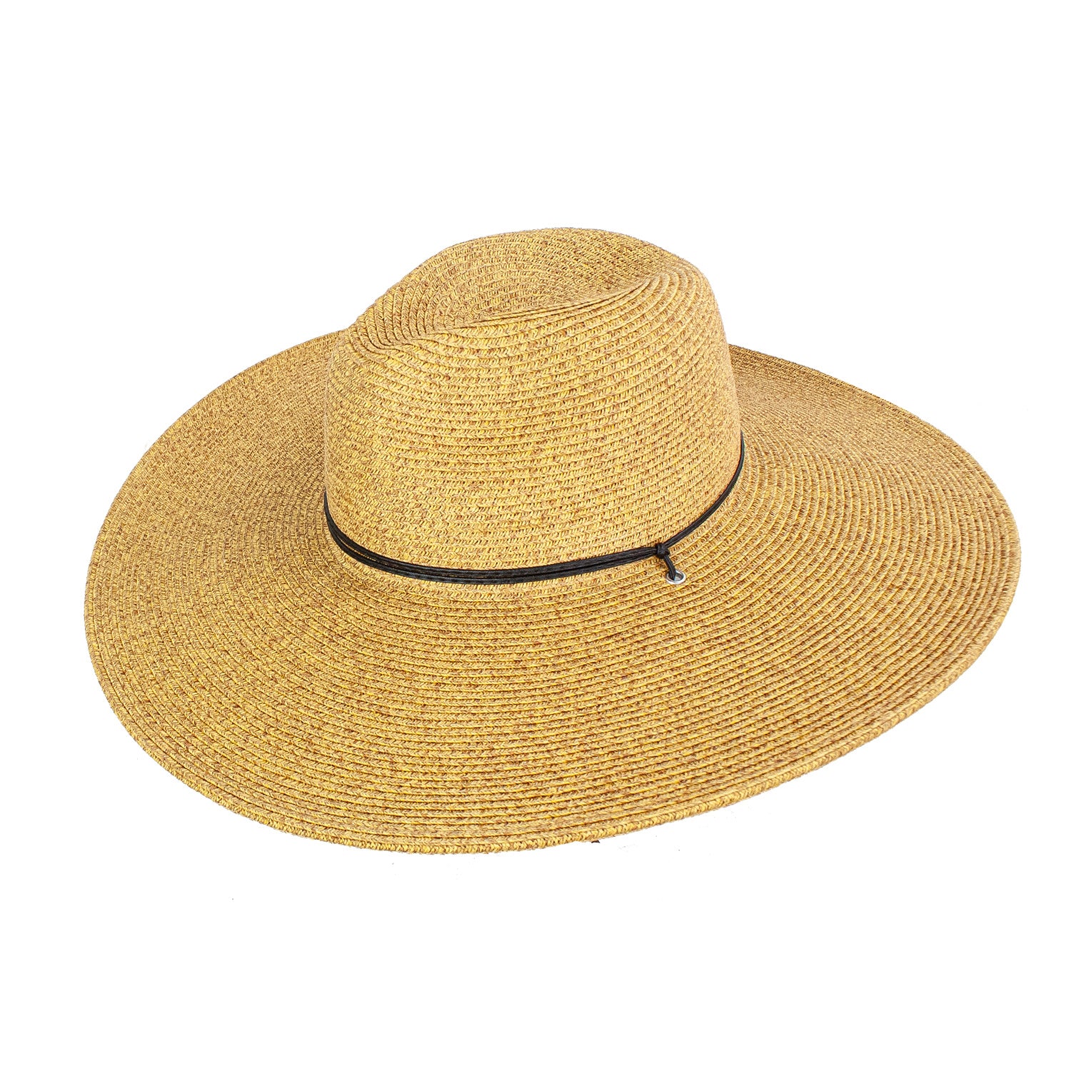 Shimmer Straw Wide Brim Resort Hat Doba Default